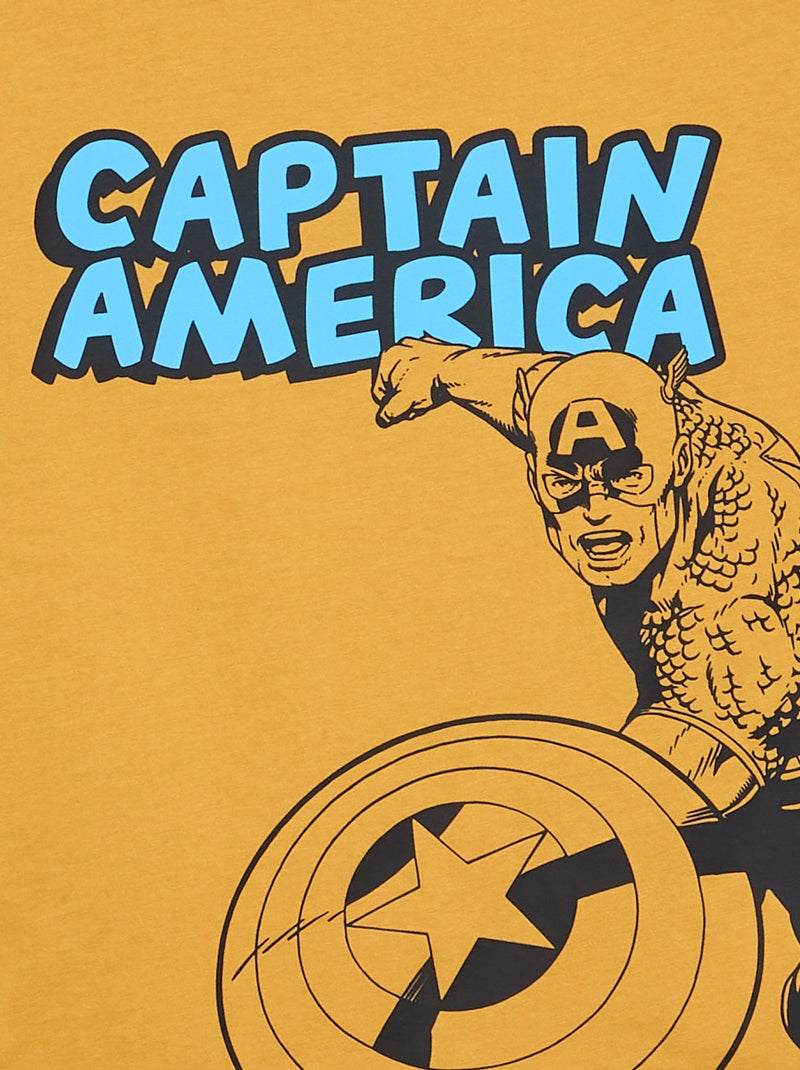 Camiseta 'Marvel' de manga corta Amarillo - Kiabi
