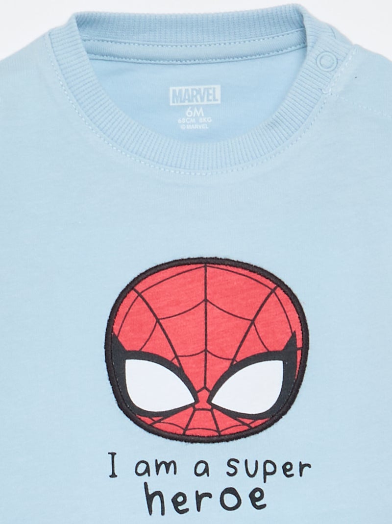 Camiseta 'Marvel' de manga corta Azul - Kiabi