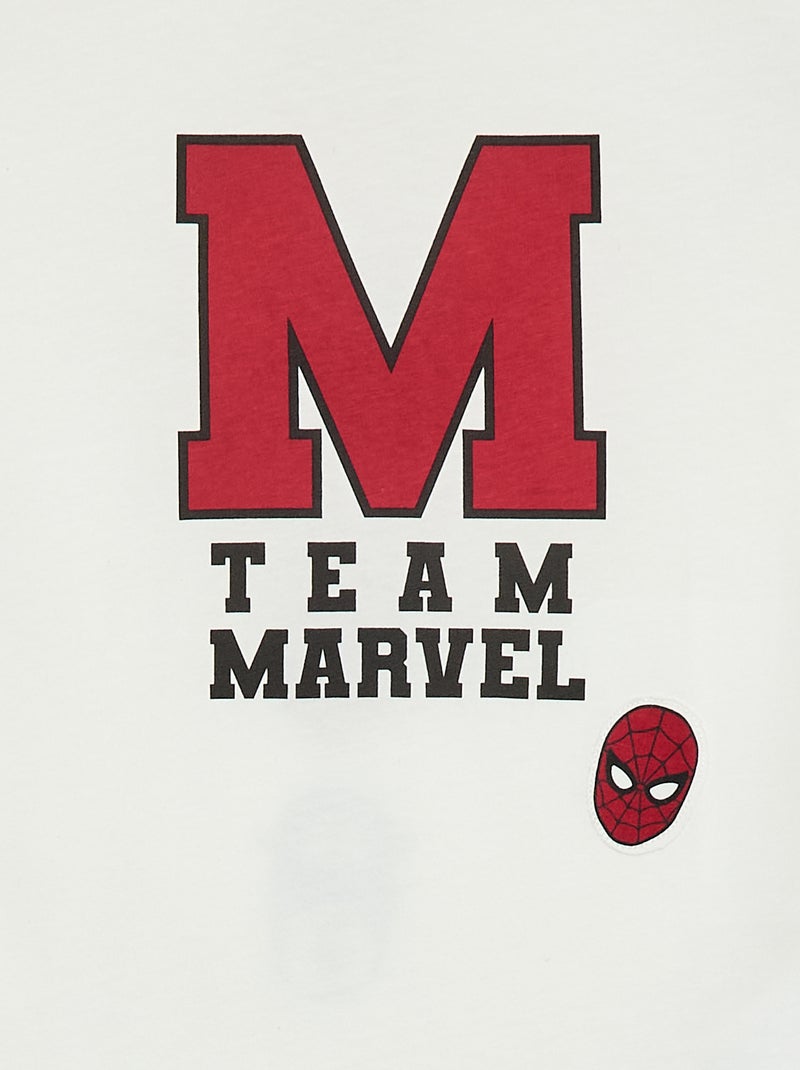 Camiseta 'Marvel' de manga larga Blanco - Kiabi
