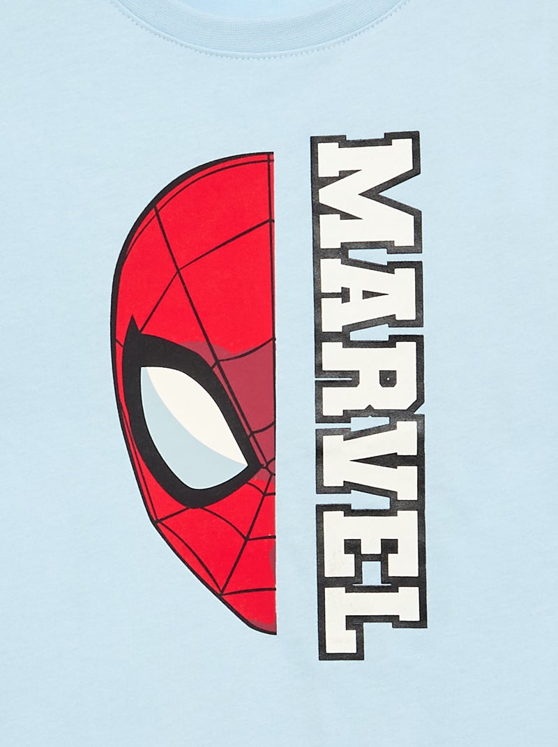 Camiseta 'Marvel' 'Spider-man' de manga larga Azul - Kiabi