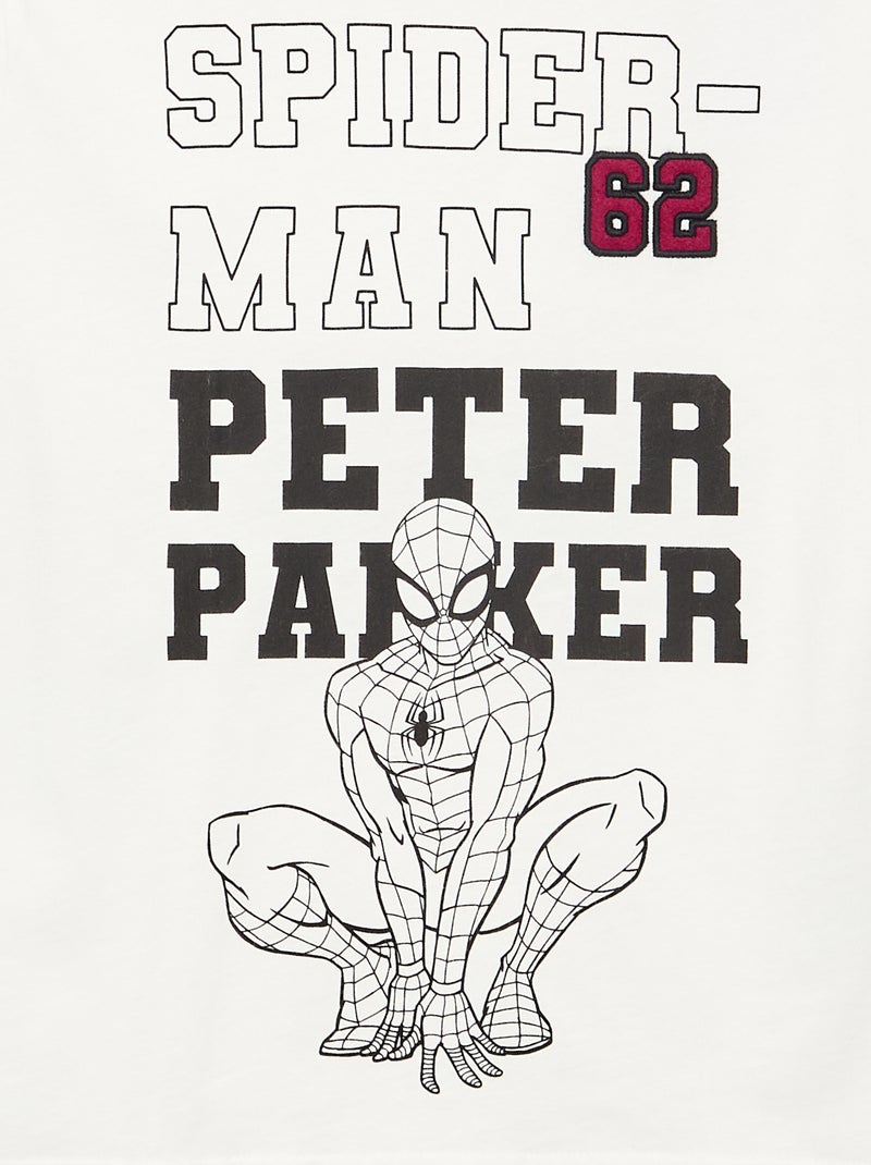 Camiseta 'Marvel' 'Spider-man' de manga larga Blanco - Kiabi