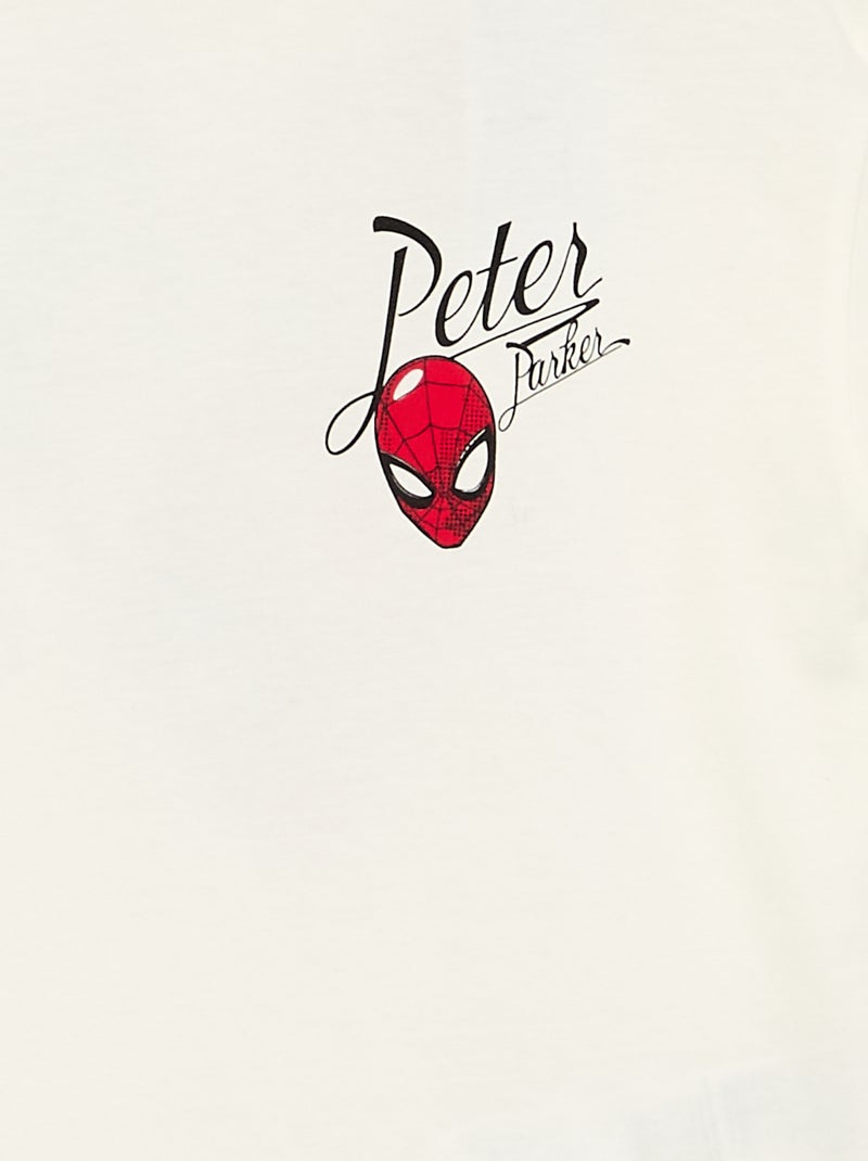 Camiseta 'Marvel' 'Spider-man' de manga larga Blanco - Kiabi