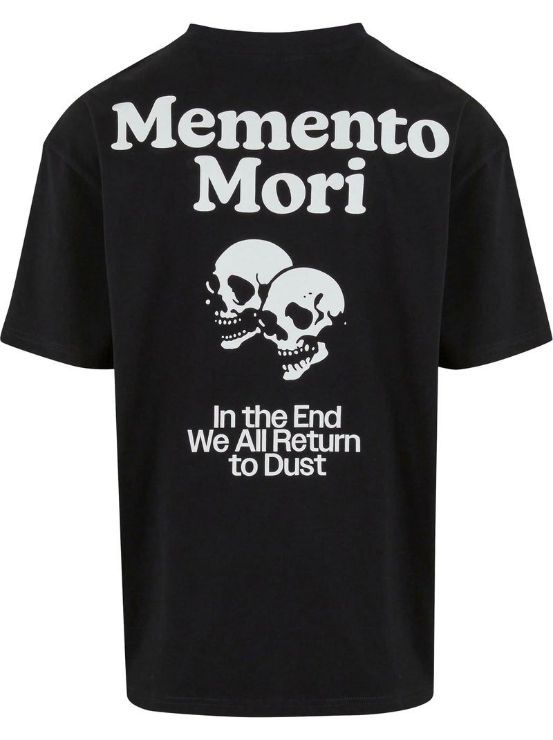 Camiseta memento mori para hombre - mister tee Negro - Kiabi