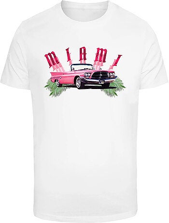 Camiseta miami diseño coche para hombre - mister tee