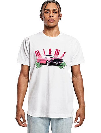 Camiseta miami diseño coche para hombre - mister tee