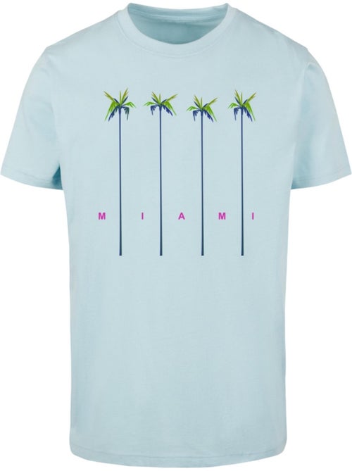 Camiseta miami diseño palma para hombre - mister tee - Kiabi