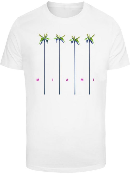 Camiseta miami diseño palma para hombre - mister tee - Kiabi