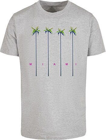 Camiseta miami diseño palma para hombre - mister tee