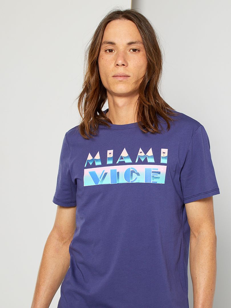 Camiseta 'Miami Vice' violeta - Kiabi