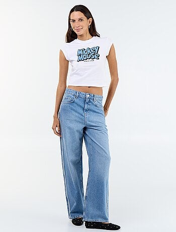 Camiseta 'Mickey' cropped