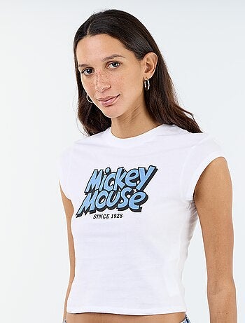 Camiseta 'Mickey' cropped
