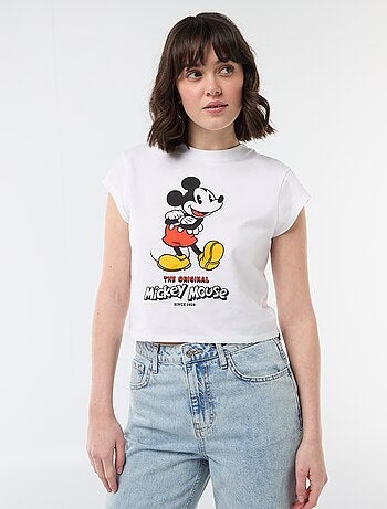 Camiseta 'Mickey' cropped 'Disney'