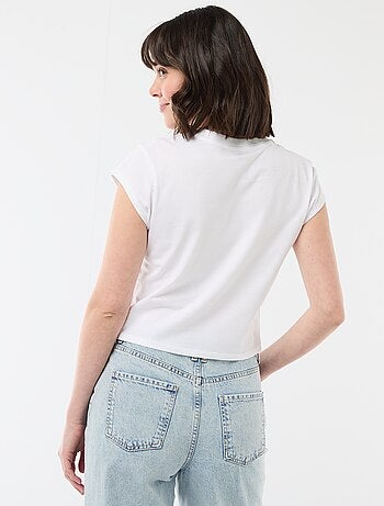 Camiseta 'Mickey' cropped 'Disney'