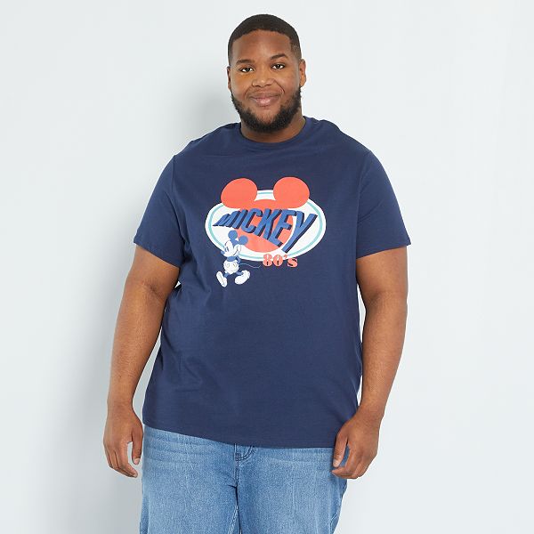 Camiseta 'Mickey' 'Disney' Tallas grandes hombre - AZUL - Kiabi - 15,00€