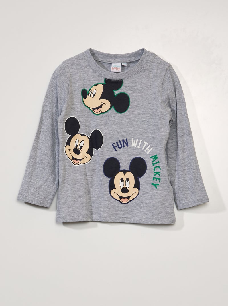 Camiseta 'Mickey' 'Disney' GRIS - Kiabi