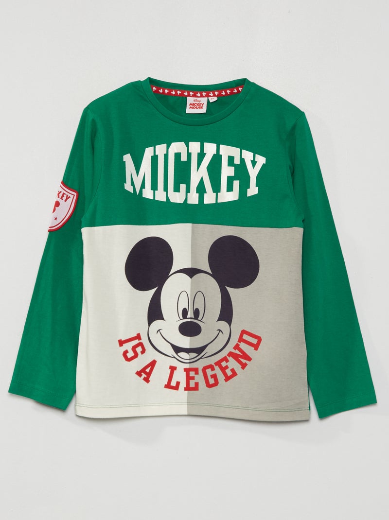 Camiseta 'Mickey' 'Disney' verde - Kiabi