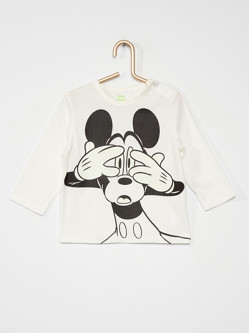 Camiseta 'Mickey' fosforescente BLANCO - Kiabi