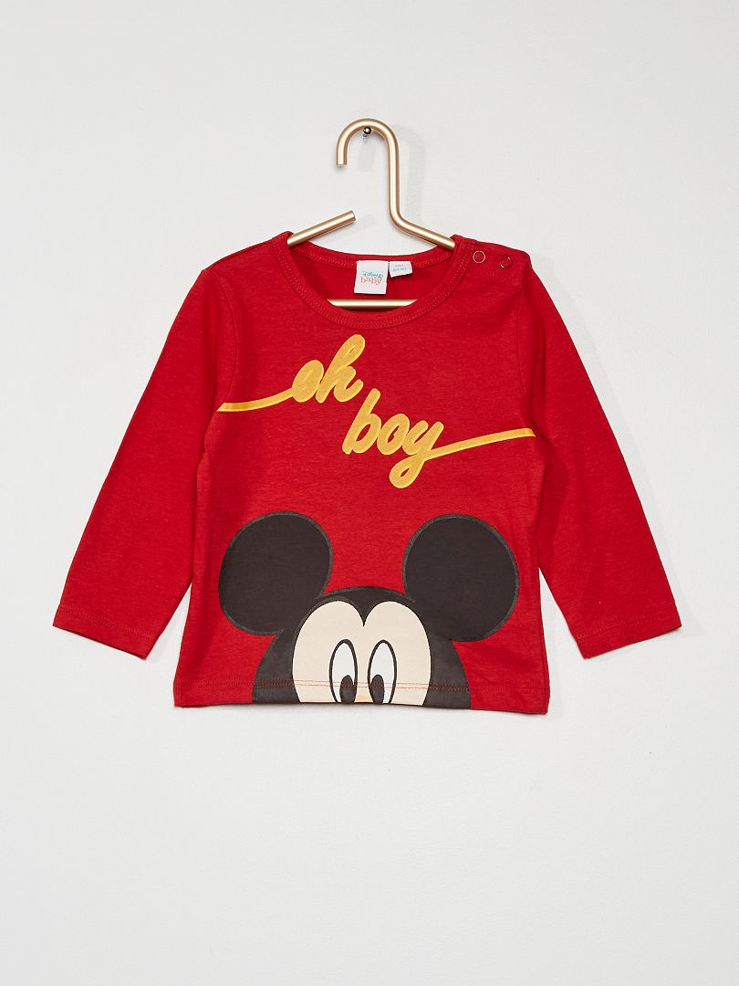 Camiseta 'Mickey' rojo - Kiabi