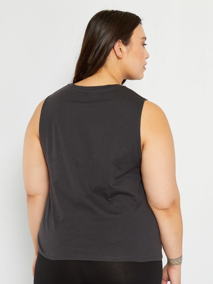 Camiseta 'Mickey' sin mangas NEGRO - Kiabi