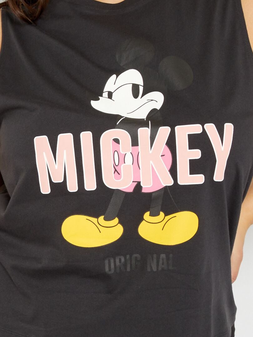 Camiseta 'Mickey' sin mangas NEGRO - Kiabi