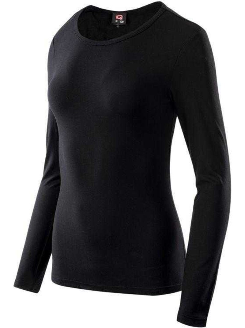 Camiseta milky de manga larga para mujer - iq Negro - Kiabi