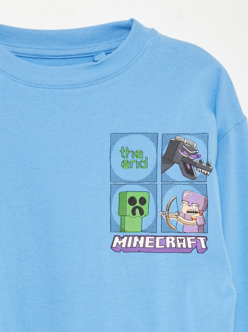 Camiseta 'Minecraft' AZUL - Kiabi
