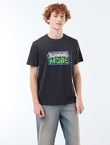 Camiseta 'Minecraft' de algodón