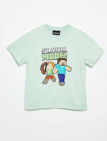 Camiseta 'Minecraft' de manga corta