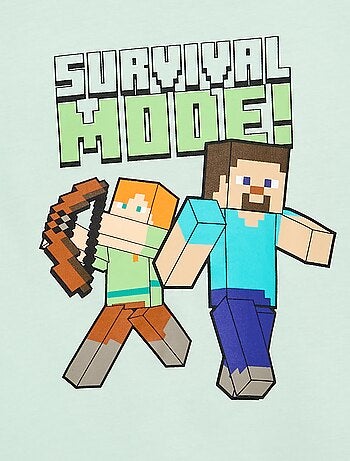 Camiseta 'Minecraft' de manga corta