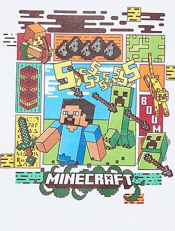 Camiseta 'Minecraft' de manga corta