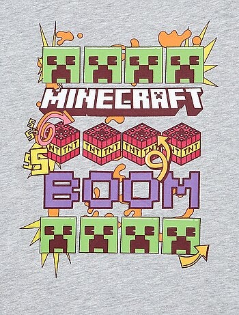 Camiseta 'Minecraft' de manga corta