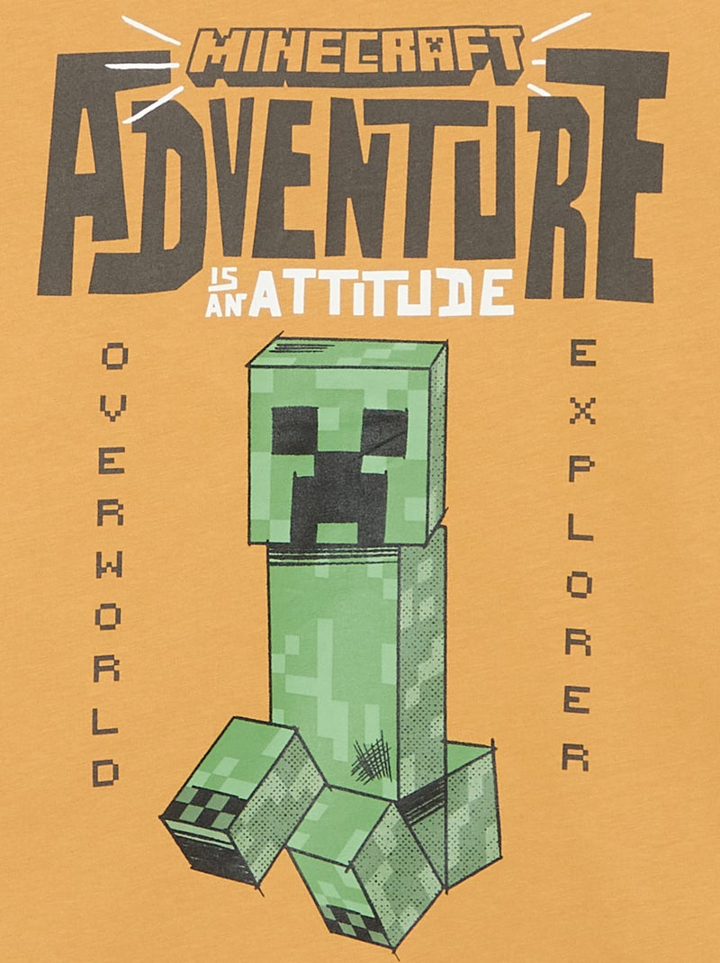 Camiseta 'Minecraft' de manga corta Mostaza - Kiabi