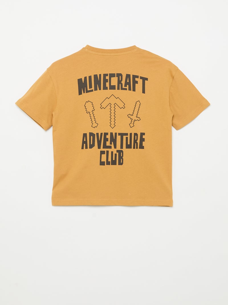 Camiseta 'Minecraft' de manga corta Mostaza - Kiabi