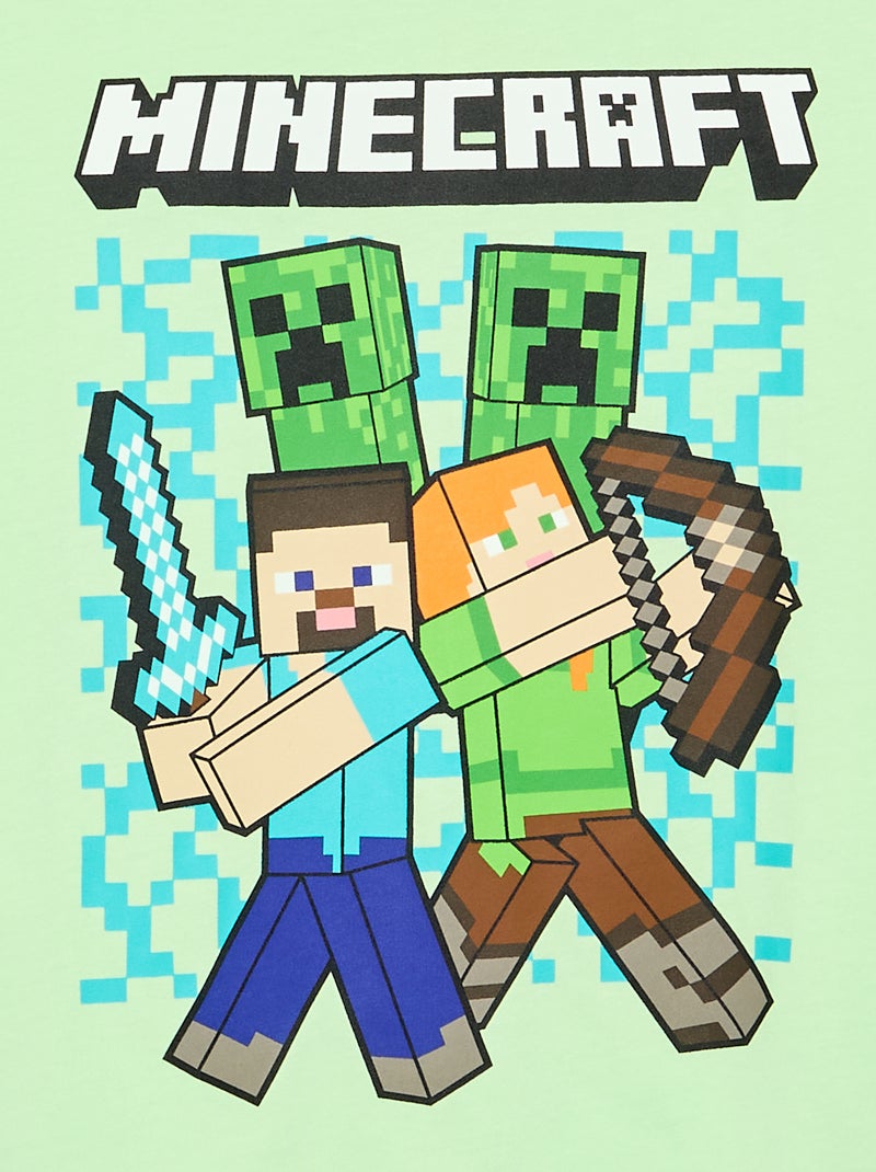 Camiseta 'Minecraft' de manga corta Verde - Kiabi