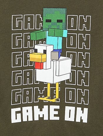 Camiseta 'Minecraft' de manga corta