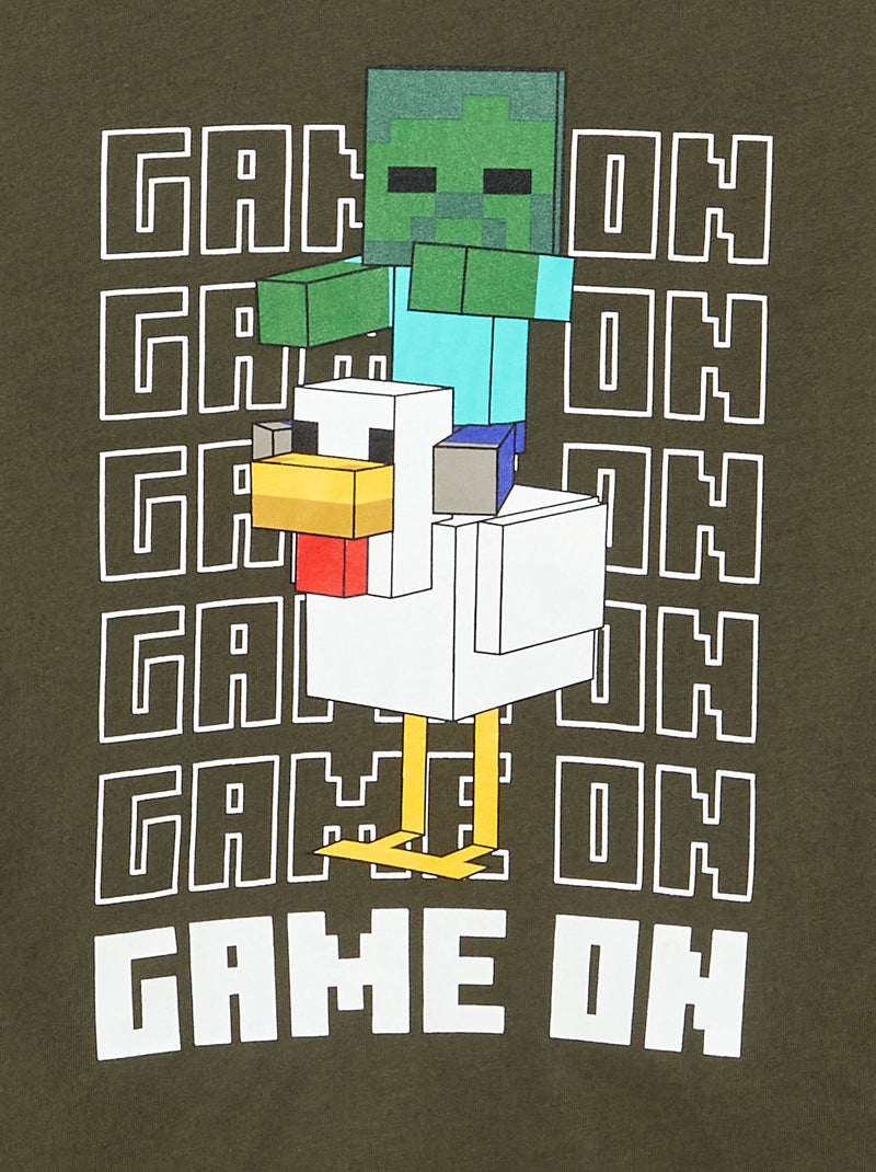 Camiseta 'Minecraft' de manga corta Verde - Kiabi
