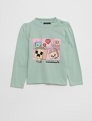Camiseta 'Minecraft' de manga larga - colección fácil de poner