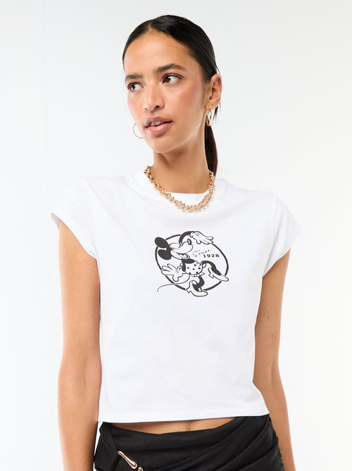 Camiseta 'Minnie' cropped 'Disney' - Kiabi