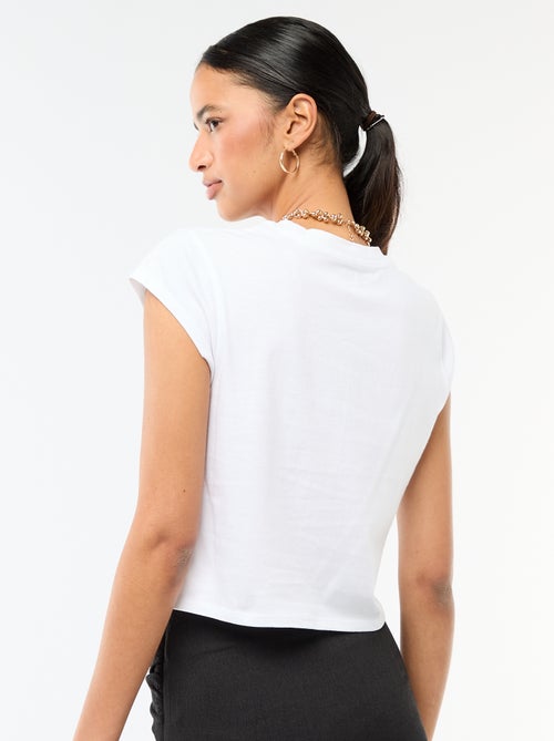 Camiseta 'Minnie' cropped 'Disney' - Kiabi