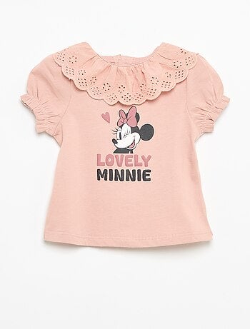 Camiseta 'Minnie' de 'Disney' de manga corta con volante en el cuello