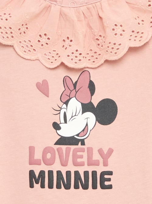 Camiseta 'Minnie' de 'Disney' de manga corta con volante en el cuello - Kiabi Camiseta 'Minnie' de 'Disney' de manga corta con volante en el cuello - Kiabi