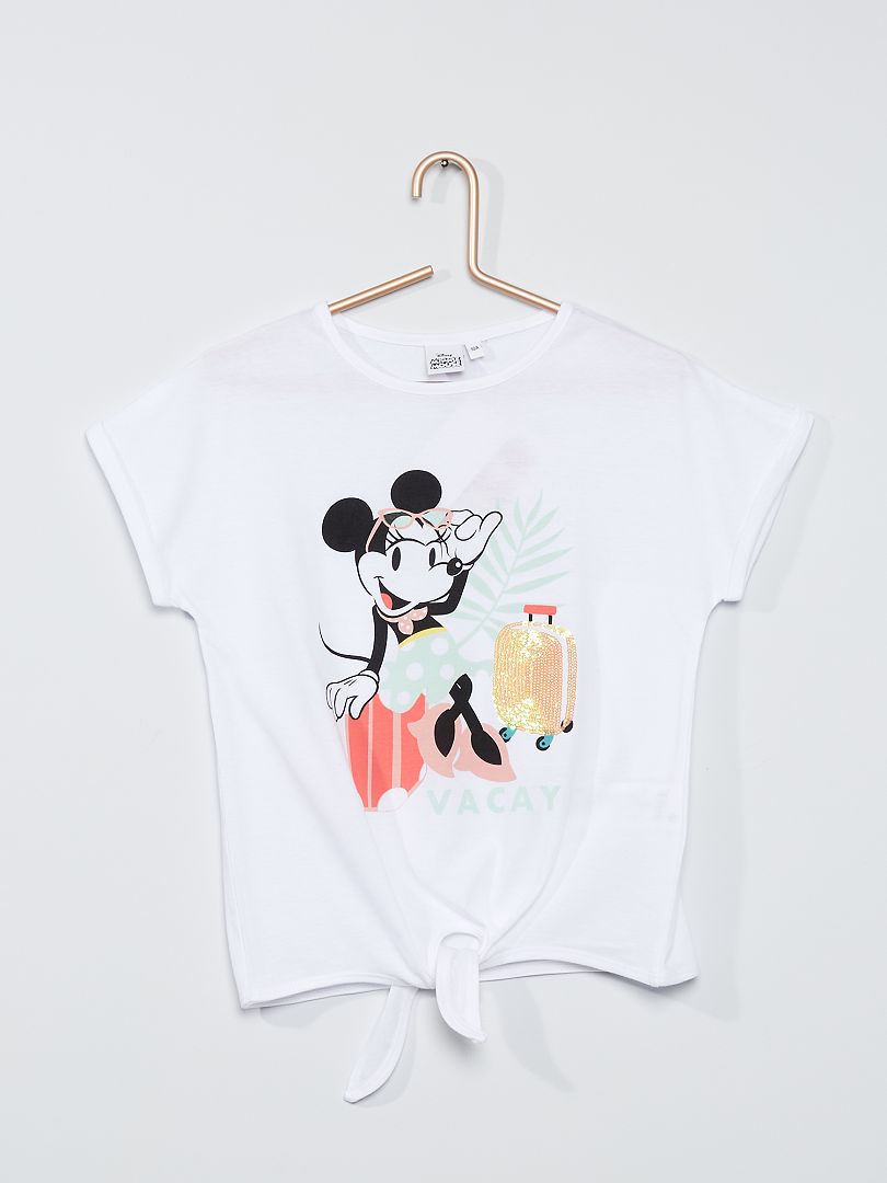 esencia Samuel ciervo Camiseta 'Minnie Mouse' - BLANCO - Kiabi - 7.00€