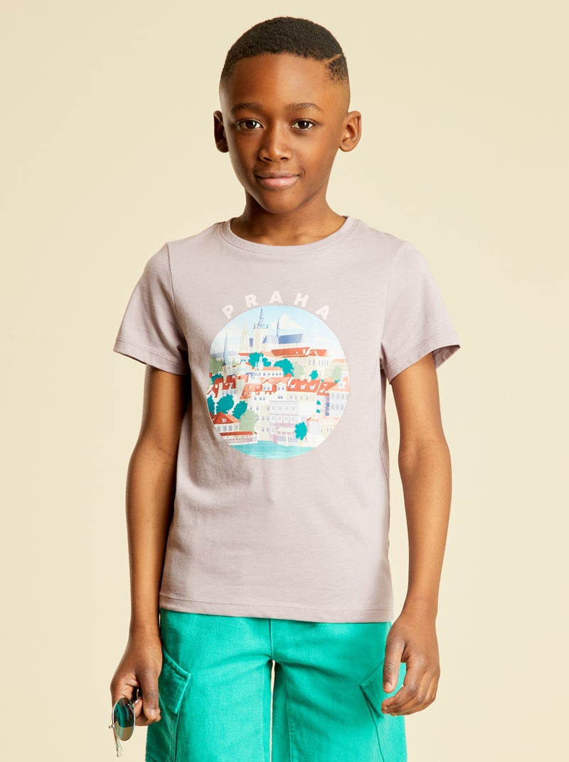 Camiseta mixta 'Antibes' PURPURA - Kiabi