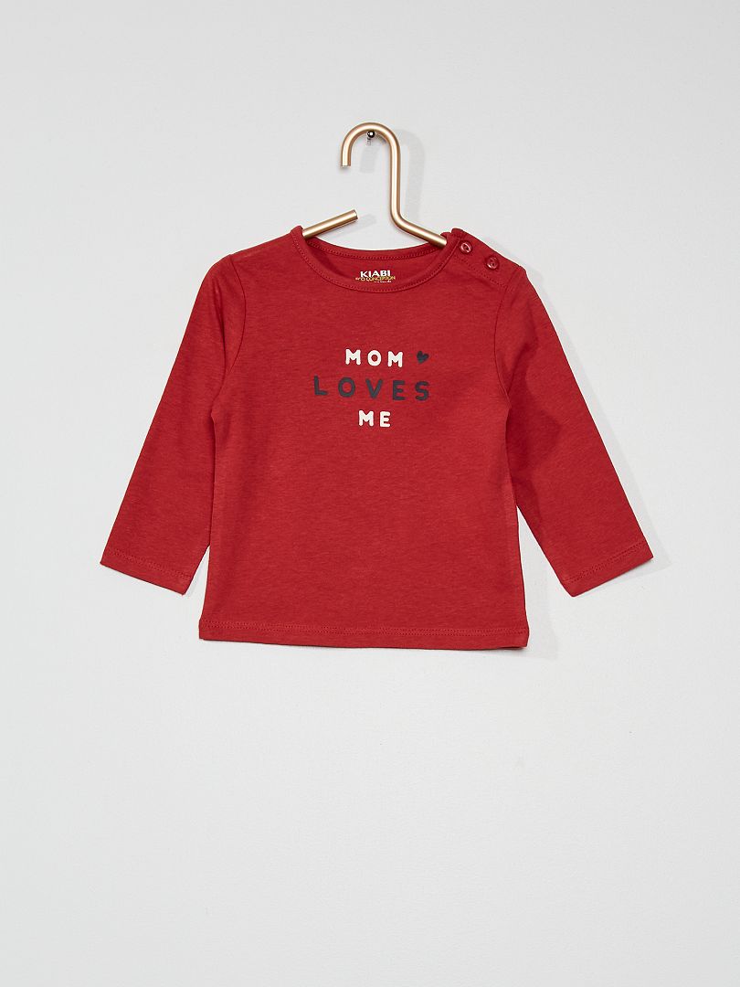 Camiseta 'mom' ROJO - Kiabi