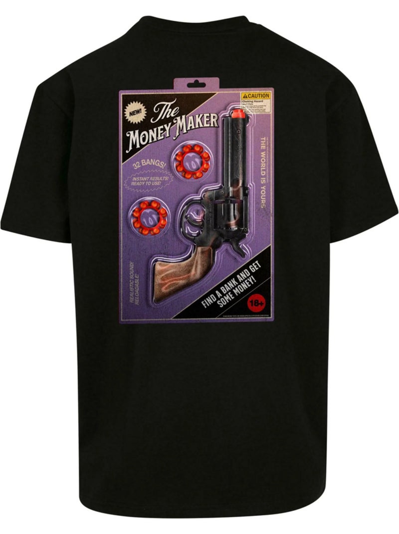 Camiseta money maker para hombre - mister tee Negro - Kiabi