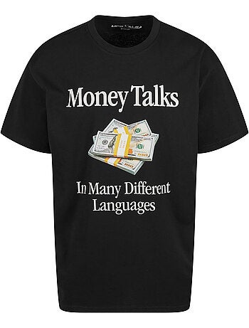 Camiseta money talks para hombre - mister tee