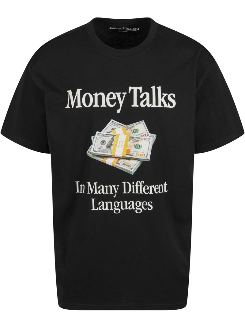 Camiseta money talks para hombre - mister tee Negro - Kiabi