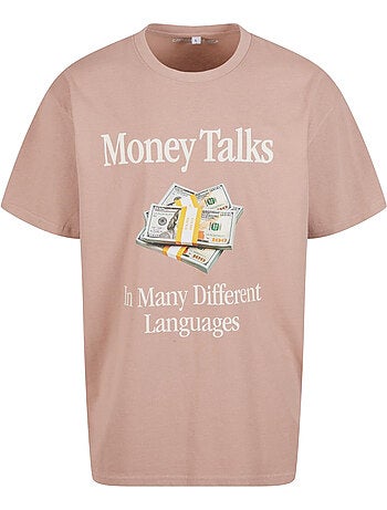 Camiseta money talks para hombre - mister tee
