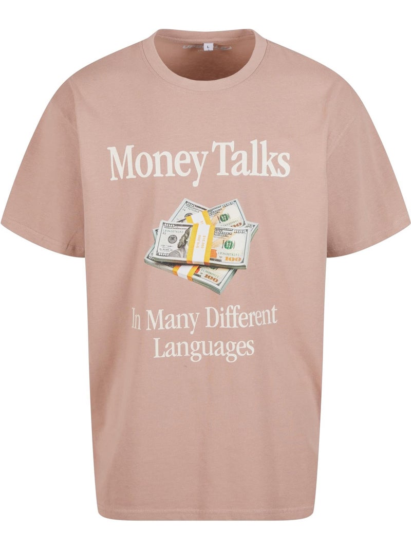 Camiseta money talks para hombre - mister tee Rosa pálido - Kiabi