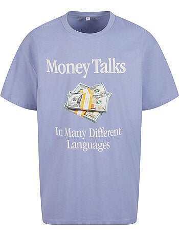 Camiseta money talks para hombre - mister tee